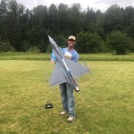 Jame's and a beautiful Saab James' Grippen